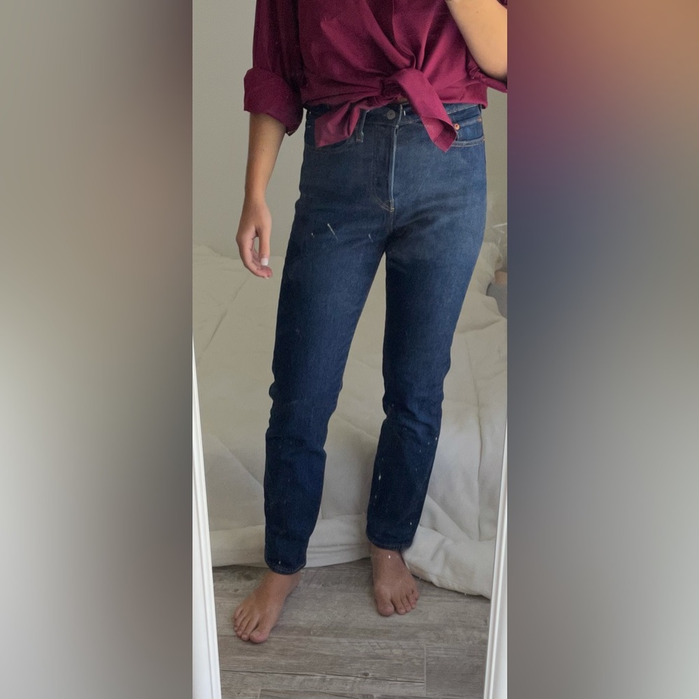 *Like New* Levi Dark Blue Wedgie Size 26 - Picture 2 of 11
